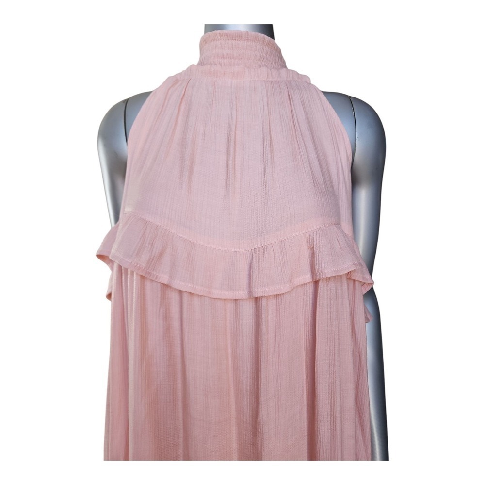 Entro NWT Blush Ruffle Halter Maxi Dress Boho M - Picture 6 of 16